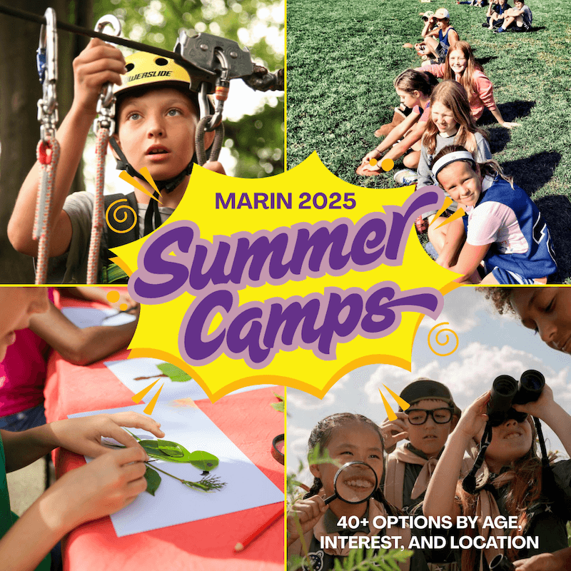Marin Summer Camps 2025 featured by the Marin Bubble Newsletter